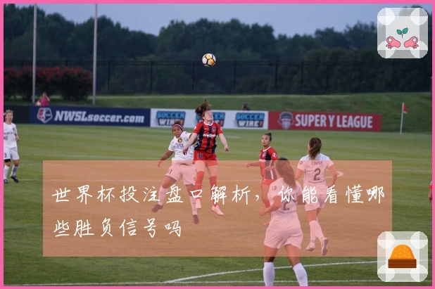 世界杯投注盘口解析，你能看懂哪些胜负信号吗